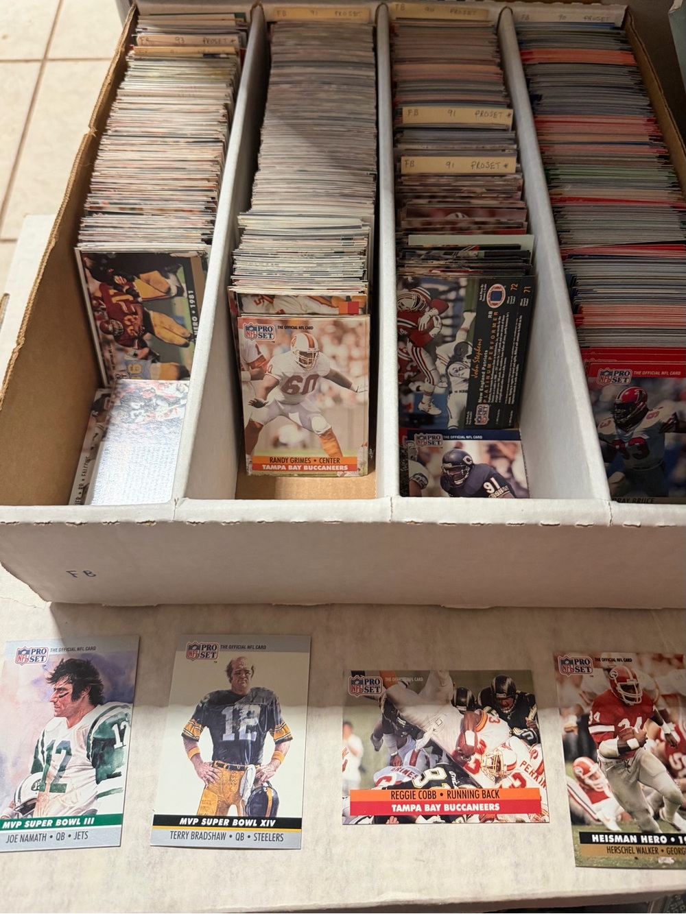 Vintage Football Card Collection - Assorted Teams